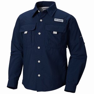 Columbia PFG Bahama™ Långärmad Tröja Pojkar Marinblå (OZYST2871)